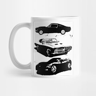 american  Classic Muscle car poster Mug